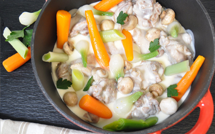 blanquette de sauté de canard cocotte