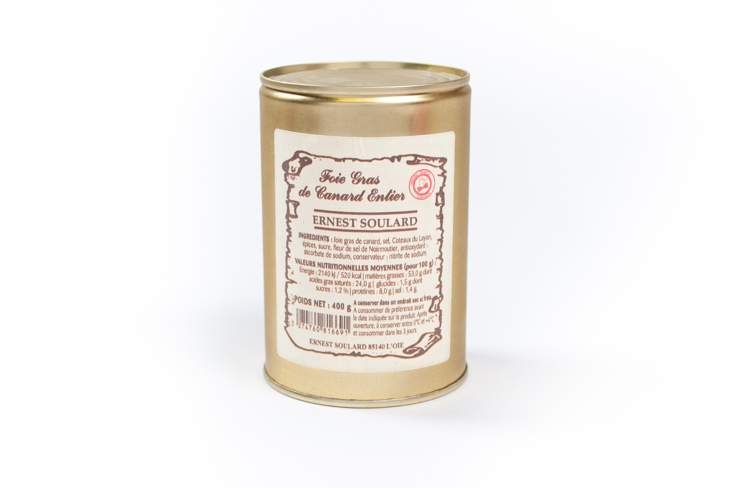 Foie Gras De Canard Entier Mi-Cuit Ernest Soulard - Frais 