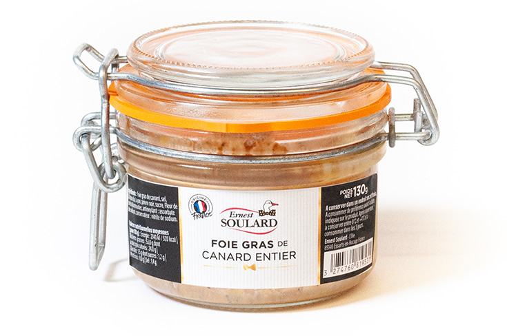 Foie gras de canard entier conserve verrine