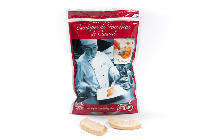 Escalopes de foie gras de canard surgelées