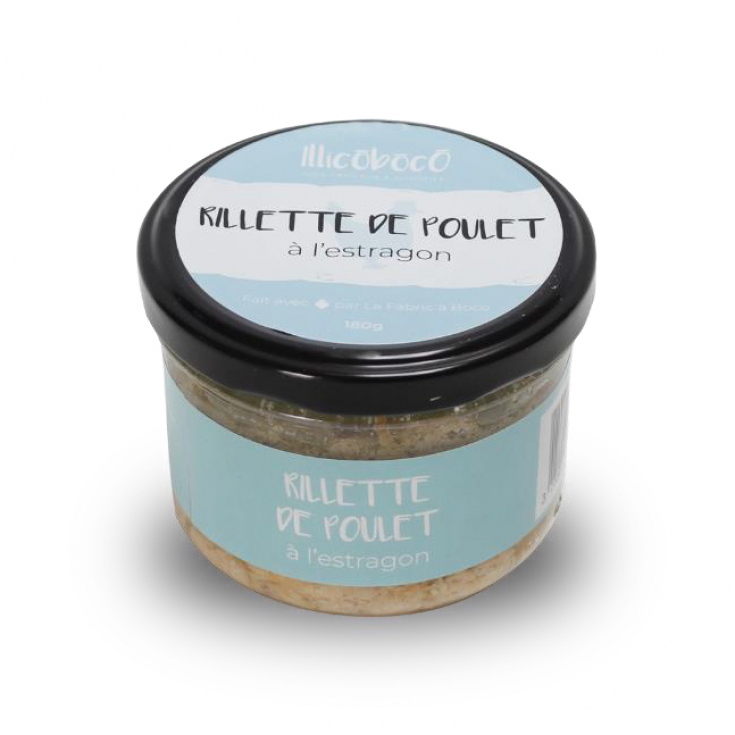 Rillettes de poulet à l'estragon