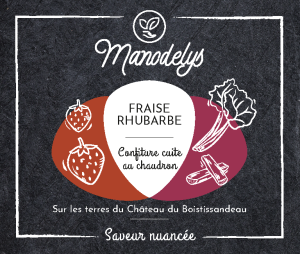 CONFITURE MANODELYS FRAISE RHUBARBE