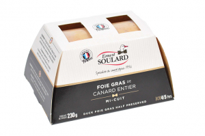 Foie gras de canard entier mi-cuit 230g Soulard