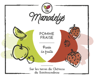 PUREE DE FRUITS MANODELYS POMME FRAISE