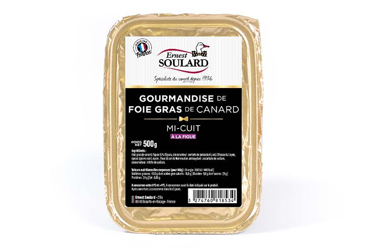 Foie Gras De Canard Entier Mi-Cuit Ernest Soulard - Frais 