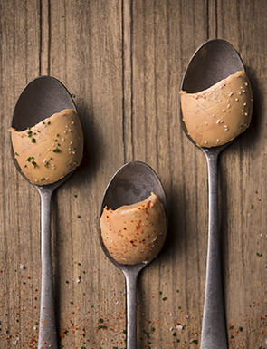 Caprice de foie de canard mi-cuit