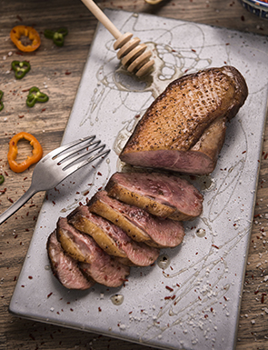 Filet de canard au piment d'Espelette à déguster