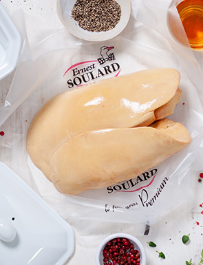 Foie gras de canard cru entier frais à déguster